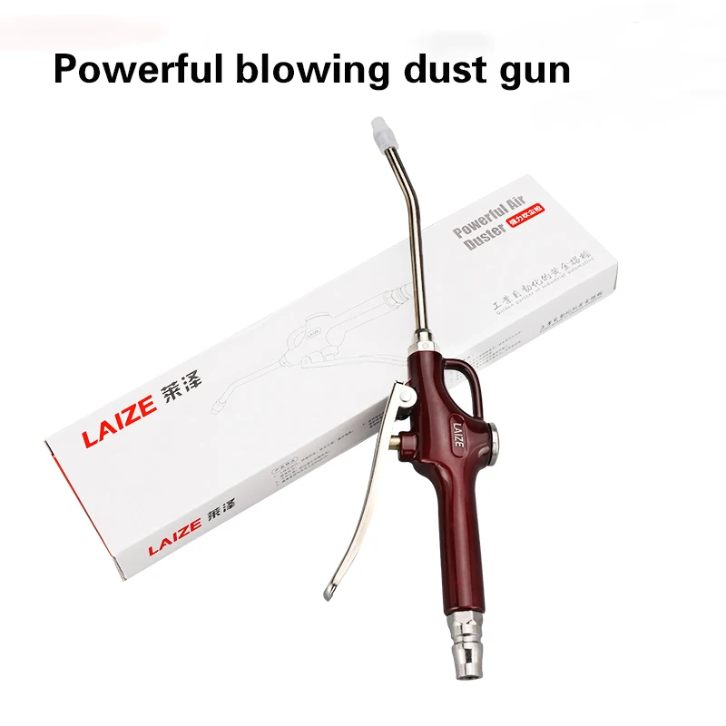 Dust Blow Gun Air Compressor Duster Compressor Blow Gun Pistol Type Pneumatic Cleaning Tool 5-15m Telescopic Spring With Joint