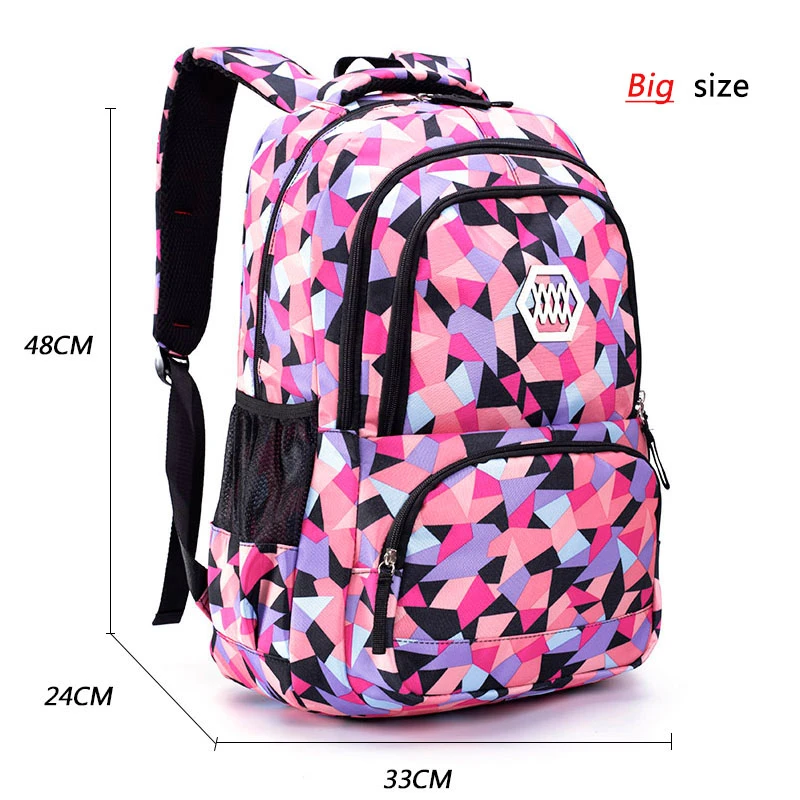 Middle School Supplies and Backpacks Girl Orthopedic Large Bagpack Student Girl's Bag Children's Travel Rucksack;morral escolar
