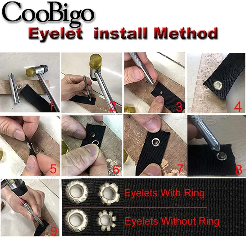 العيينة المعدنية الأزهار الثقوب لسكرابوكينغ الستائر الملابس حزام الأحذية الجلدية الخياطة DIY بها بنفسك الاكسسوارات الحرفية 4.5 مللي متر 200 قطعة