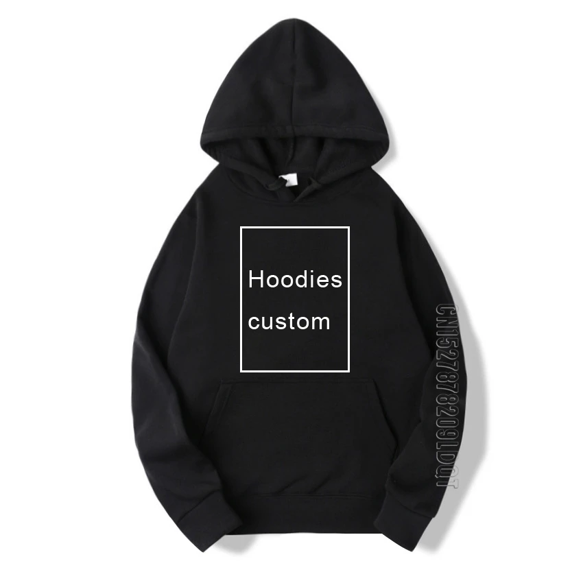 

New Arrival Men Hoodies Custom DIY Print Sweatshirts Style Graphic Long Sleeve Pocket Streetwear Clothes Gift Tops