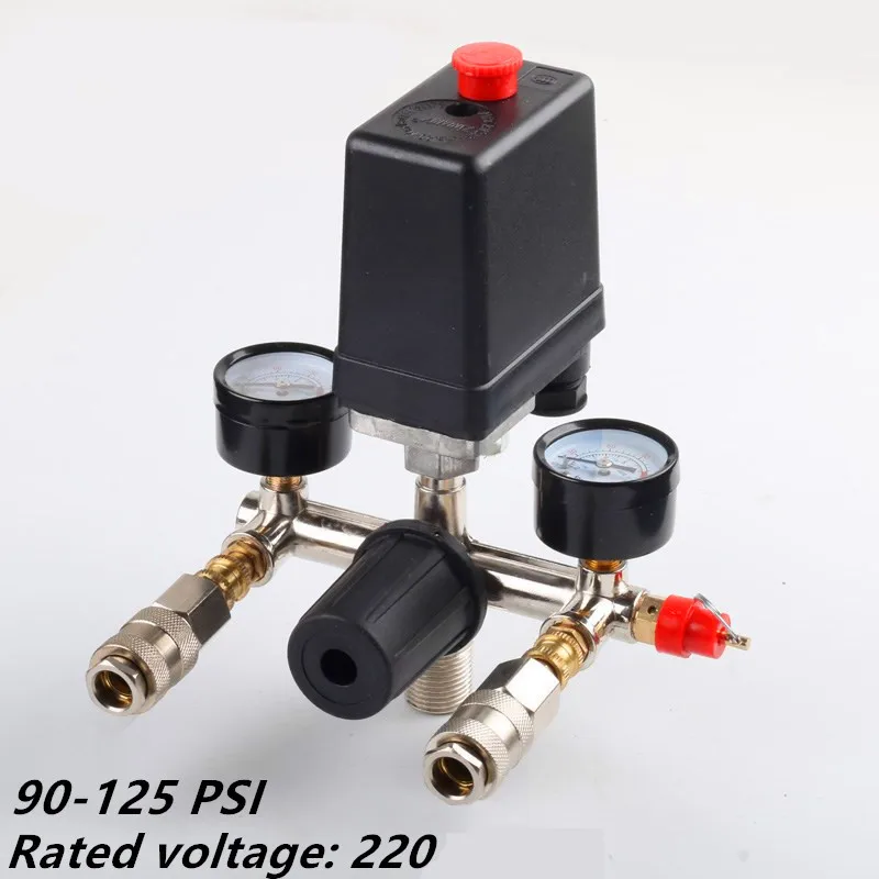 Air compressor parts Bama bracket regulator wind air compressor bracket with gauge pressure switch 220V safety valve With SF20