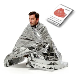 Outdoor Emergency Thermal Blanket Reflective Aluminum WaterProof Keep Warm Survival Quilt Camping Hiking First Aid Rescue Tool