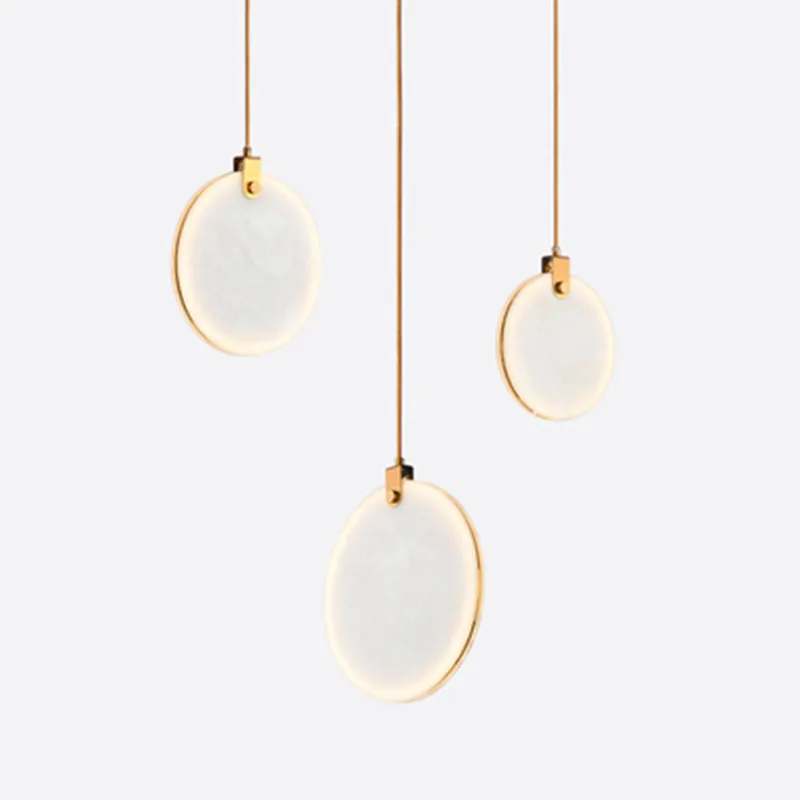 Modern creative cafe clothing store pendant light restaurant bar bedroom imitation marble small decoration pendant lamp