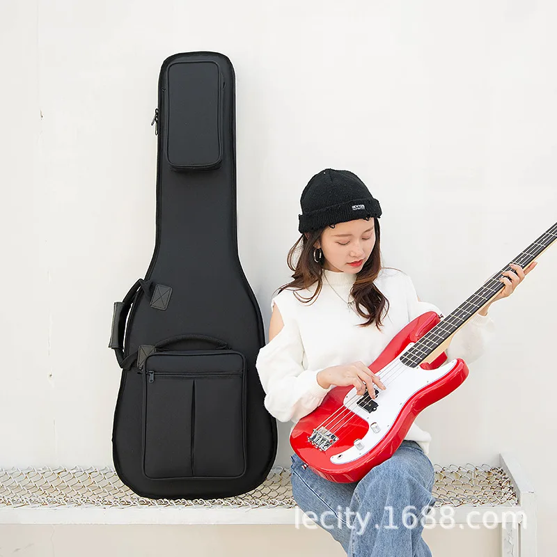 Electric Bass Higher Quality Waterproof Bags Shockproof 16mm Thicken Folk Acoustic Electric Guitar Backpacks