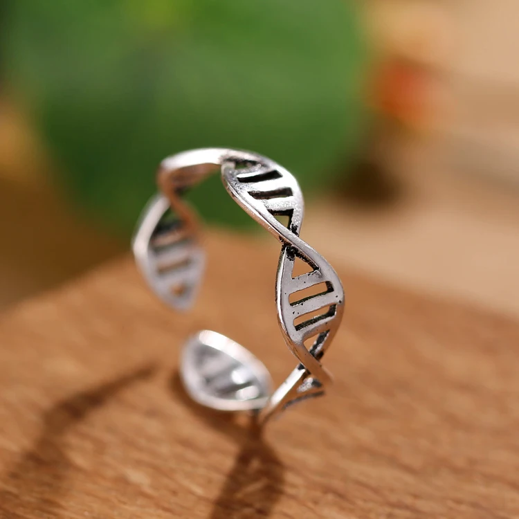 Retro Style 925 Sterling Silver Leaves Open Rings For Women  Fashion Open Adjustable Finger Ring