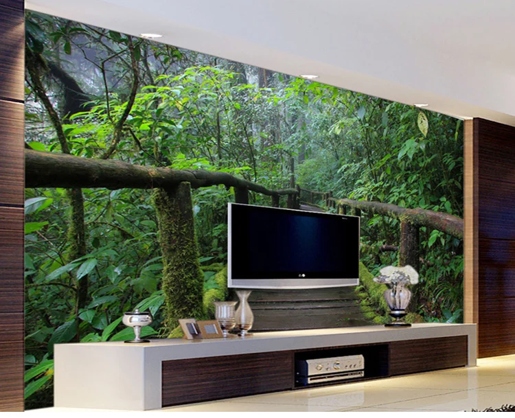 

Bacal Wholesale Lanscape Scenery Forest 3d Wall Photo Murals for Living Room and Bedding room 3d Wall Murals Fresco Home Decor