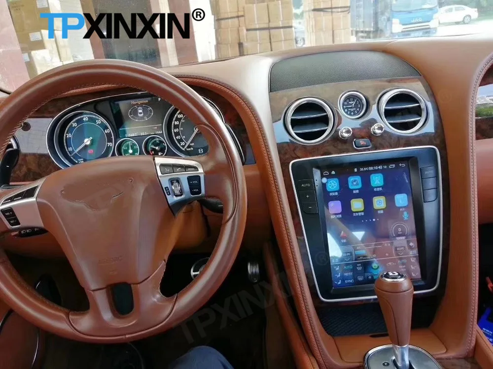 Vertical Screen Android 12 Car Radio Stereo Receiver For Bentley Continental 2012 2013 2014 2015 2016 2017-2019 GPS Audio Unit