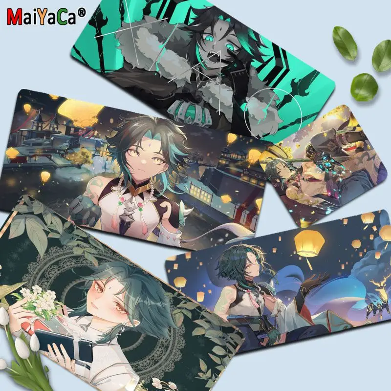 

MaiYaCa Genshin Impact Xiao Fashion Gaming Player desk laptop Rubber Mouse Mat Size for Keyboards Mat boyfriend Gift