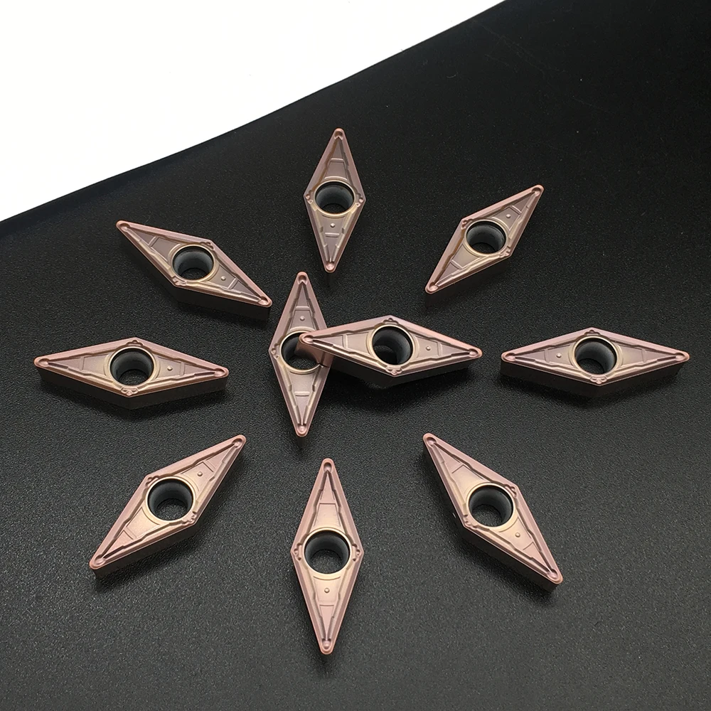 10PCS VBMT160408 MV FT1125 เครื่องมือสำหรับเครื่องกลึงสแตนเลสคาร์ไบด์คุณภาพสูงเครื่องจักรกลเครื่องกลึง CNC เครื่องมือ
