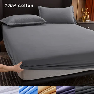 Non -slip adjustable lids of the cotton mattress, fitted sheet with elastic bands, single, double, king, queen size bed, 140 cm, 160 cm, 200cm 8 Main Sales Lençol - №1