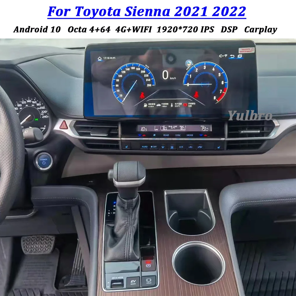 

Android Car DVD For Toyota Sienna 2021 2022 Radio Multimedia GPS Navigation Stereo Tape Recorder Headunit Carplay Audio Touch BT