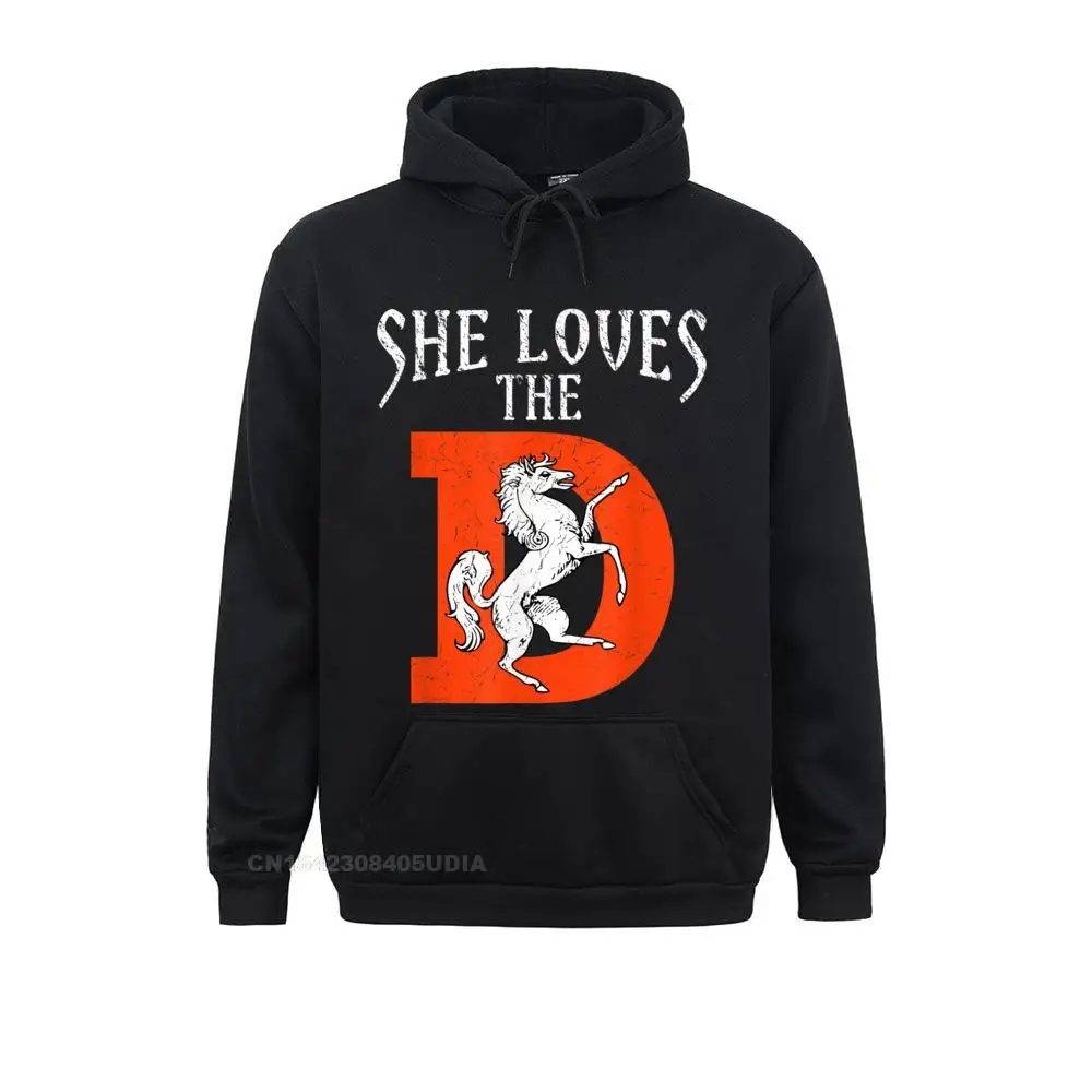 Hoodies Hoods She Loves The Denver D Funny Sports Hoodie April FOOL DAY Long Sleeve Mens Sweatshirts Harajuku New Arrival