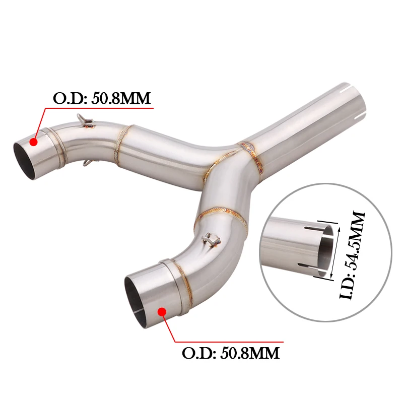 Slip-On For Aprilia SHIVER 750 SL750 SHIVER750 GT 750GT 2010 - 2016 Motorcycle Exhaust Bike Escape Moto Muffler Middle Link Pipe