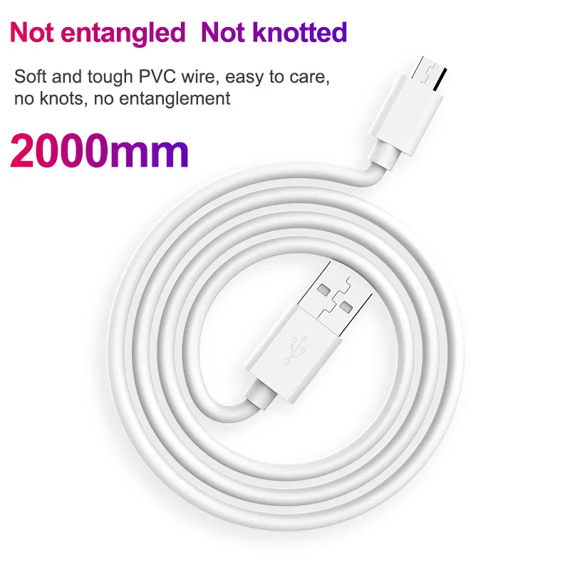 2A Kabel USB C Micro usb Szybkie ładowanie Przewód do transmisji danych Ładowarka usb Do iphone 12 Pro Xiaomi Huawei mate40 Oryginalny kabel Kable