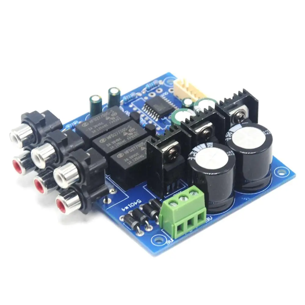 PGA2311 Stero Volume Preamp Remote Control Preamplifier Board with LCD for DIY