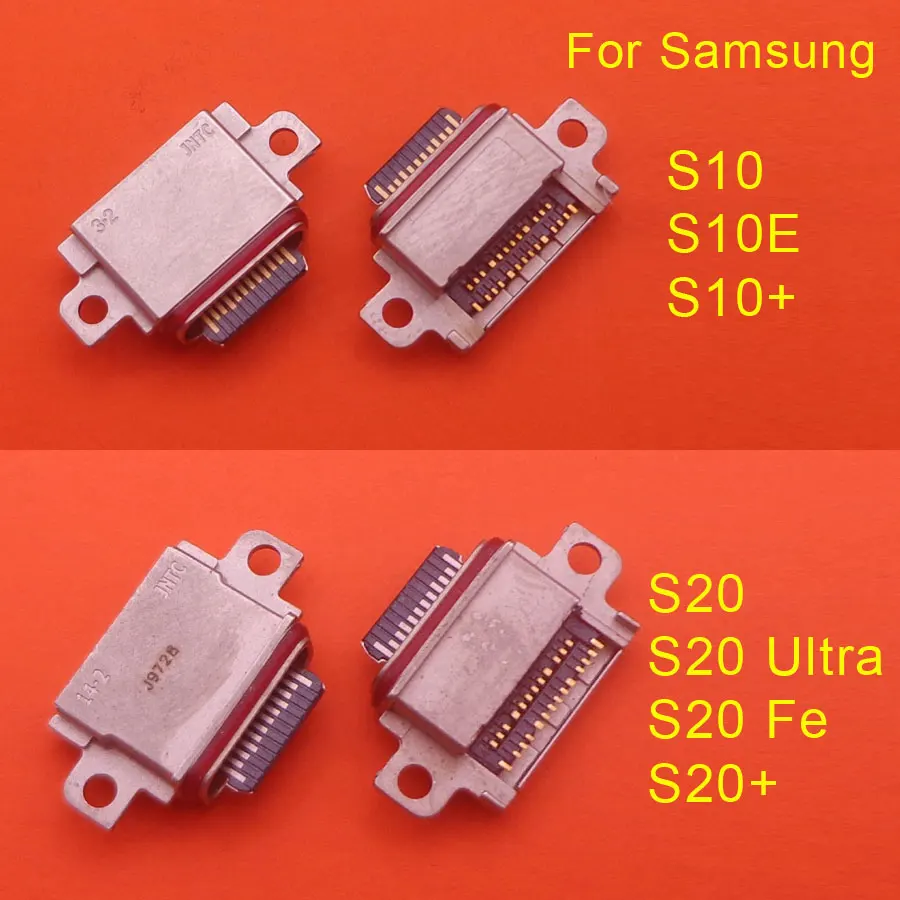 10pc Type-C USB Charger Jack Connector Socket Data Charging Port Tail Plug For Samsung Galaxy S10 S20 FE Ultra Note 10 Plus S10e