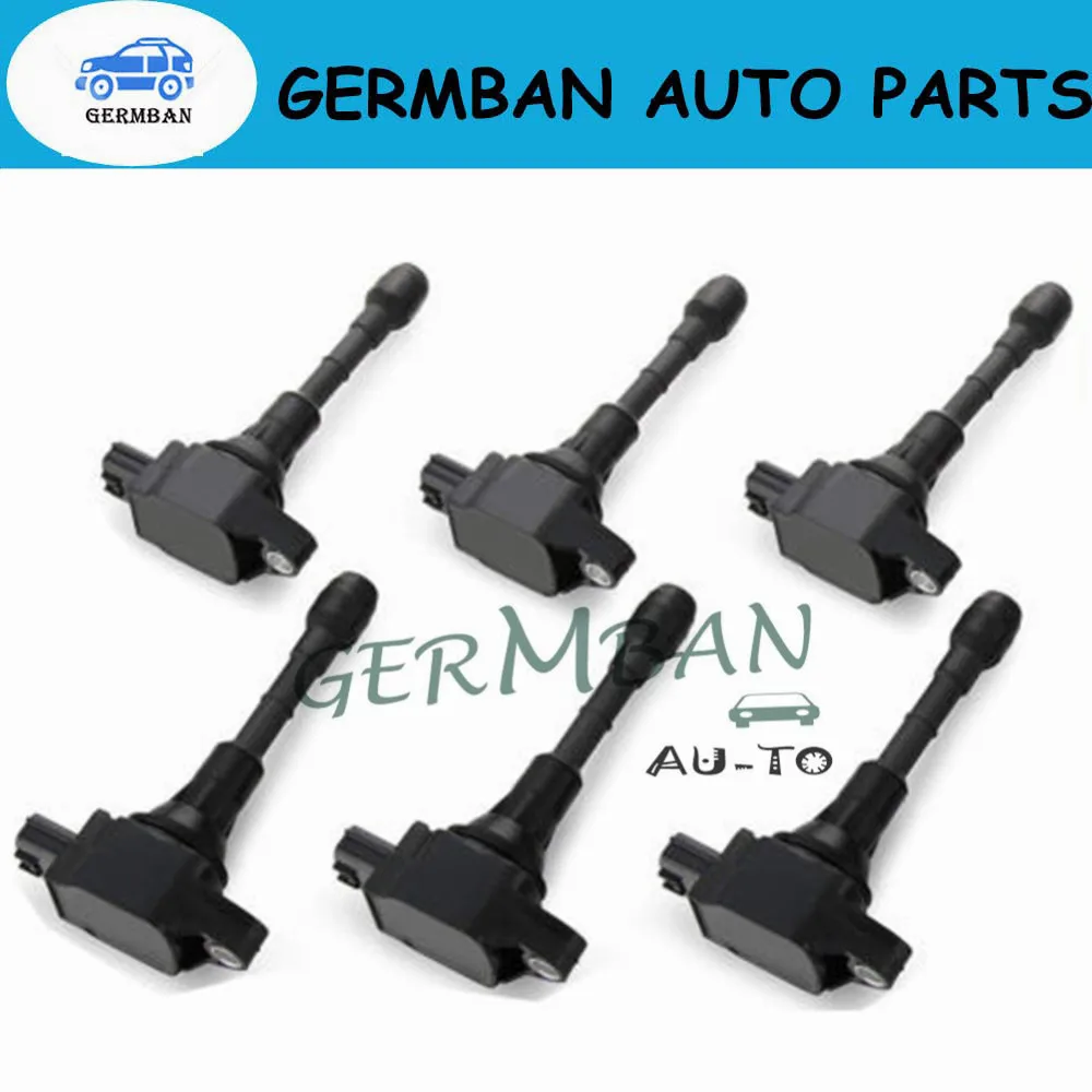 Set of 6Pcs Ignition Coil 22448-JA10C For Infiniti EX35 Nissan Murano 2.5L 3.5L 22448JA10C