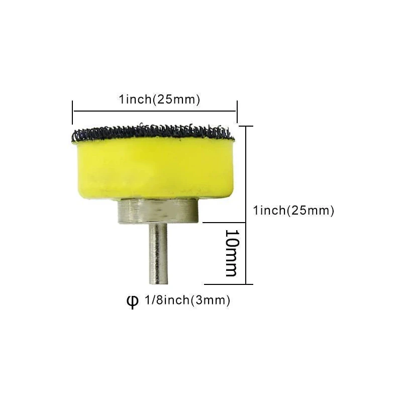 110 Chiếc 1 Inch Đĩa Với 1Ps 1/8 Vỏ Miếng Đánh Bóng Móc Và Vòng Giấy Nhám Mài Mòn Dụng Cụ Kèm 40-600Grit