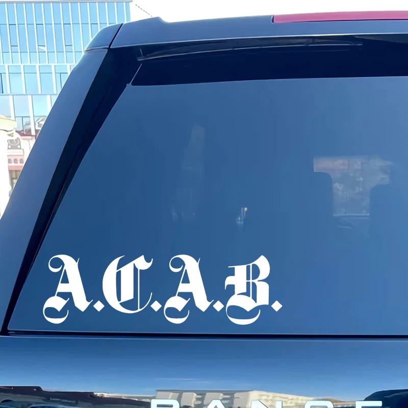 S61132 # ACAB Готический Sterben-Cut Vinyl Aufkleber Auto Aufkleber Wasserdicht Auto Dekore auf Auto Körper Stoßstange Hinten Fenster laptop Wählen