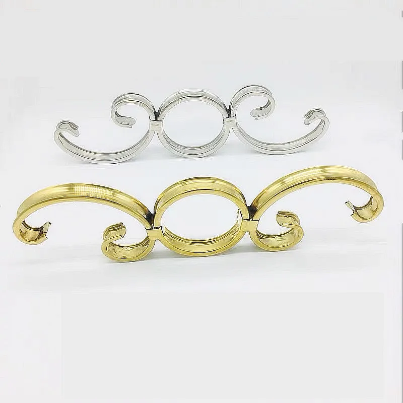 1 piece unique 304 metal craft door applique stair armrest furniture window stainless steel decorative SOS flower