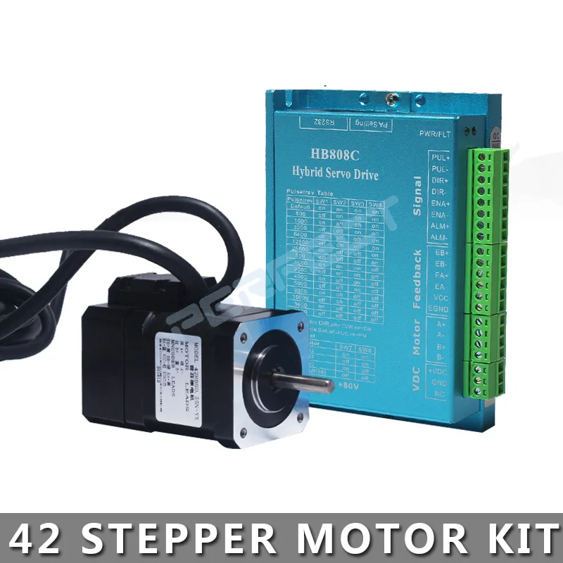 

42 Hybrid Closed-loop Stepper Motor Driver 0.55nm 0.7nm Servo Motor HB808C step motor driver closed loop motor 2-phase Nema 17