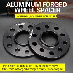 2Pieces 3/5/810/12/15/20mm Wheel Spacer Adapter PCD 5x114.3 CB 63.4mm 5 lugs suit for Universal series Car