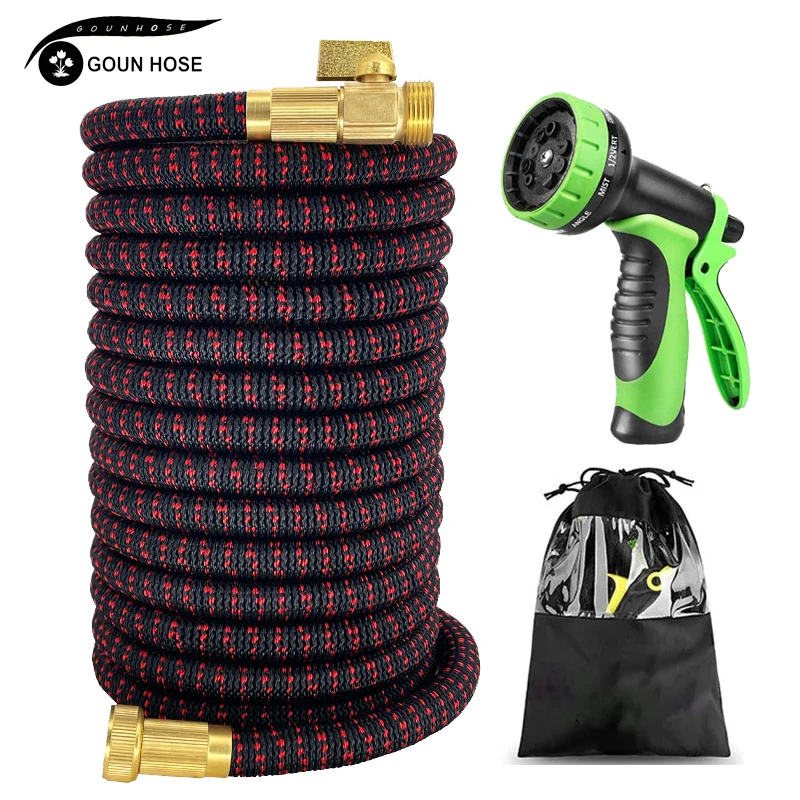 

NEW Garden Hose Expandable 17-125ft High Pressure Car Wash Plastic Pipe Magic Flexible Water Hose With Spray Gun For Watering