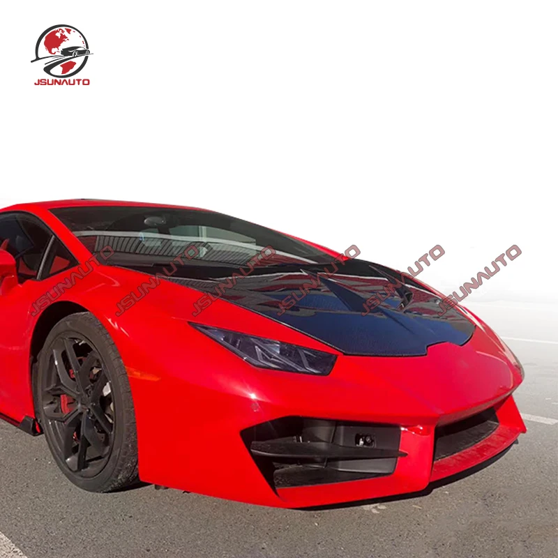 

High Quality Real Carbon Fiber 1016 Style Engine Bonnet For Lamborghini Huracan Bodykits LP610 LP580 Front Engine Cover