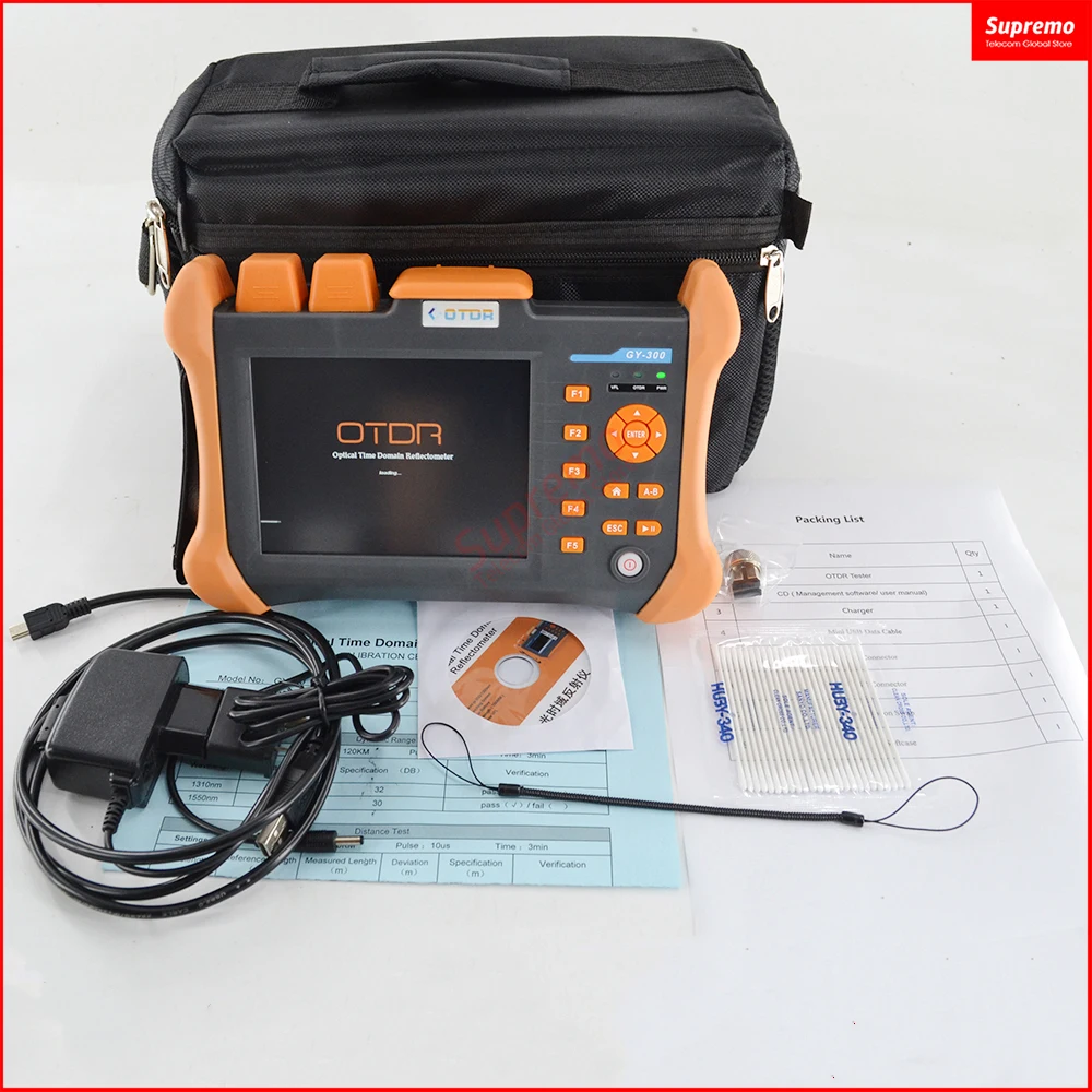 TMO-300-SM-B OTDR 1310nm/1550nm 32/30dB,Integrated VFL, Touch Screen Optical Time Domain Reflectometer