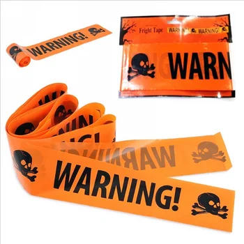 Halloween Props Warning line 1