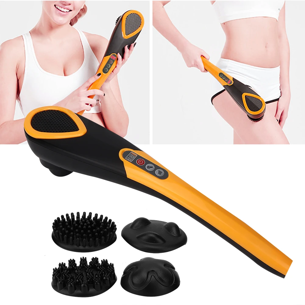 Multi-Functional Massager Rechargeable High Frequency Vibration Body Massager US Plug 100-240V Manual Massage Tool Relaxation