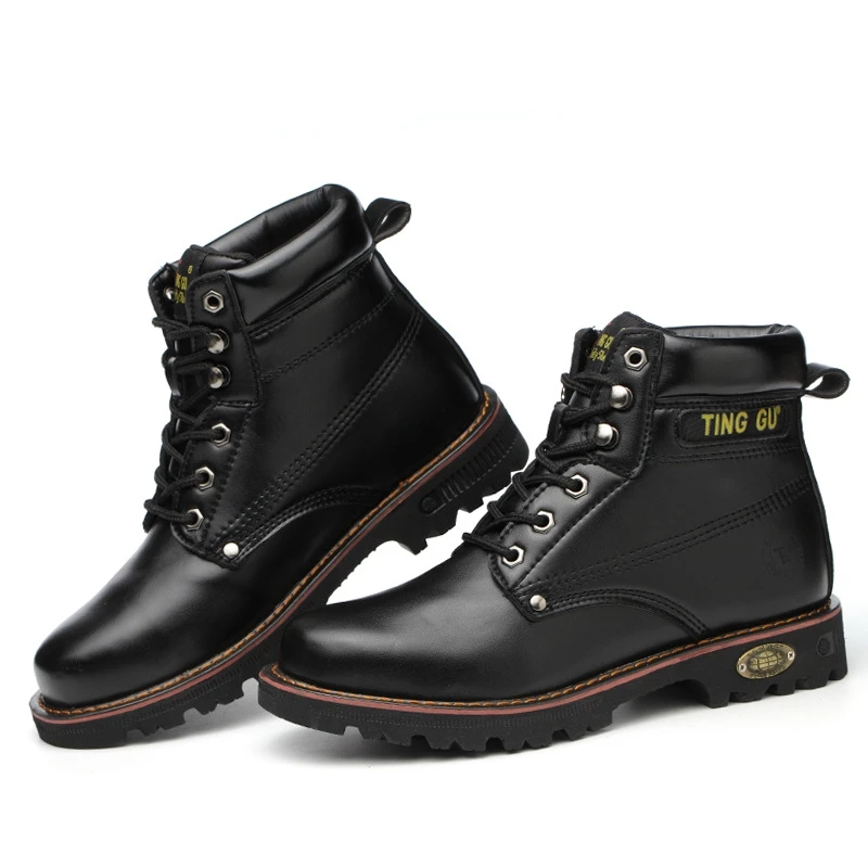 Factory hot sale leather man boot safety shoes steel toe -H215