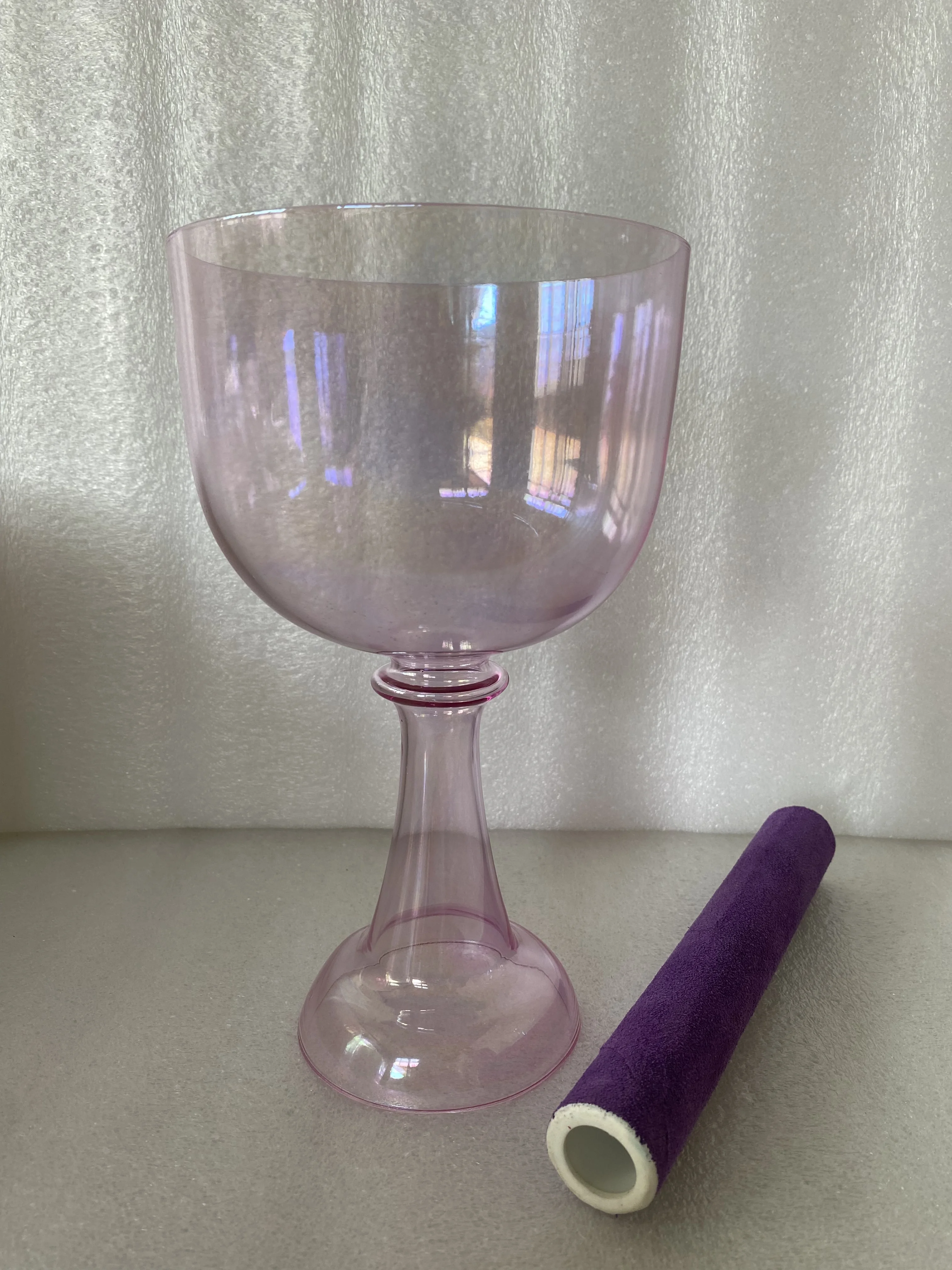 3rd octave B note crown chakra perfect pitch Magic violet crystal singing chalice 432Hz for Sound healing.