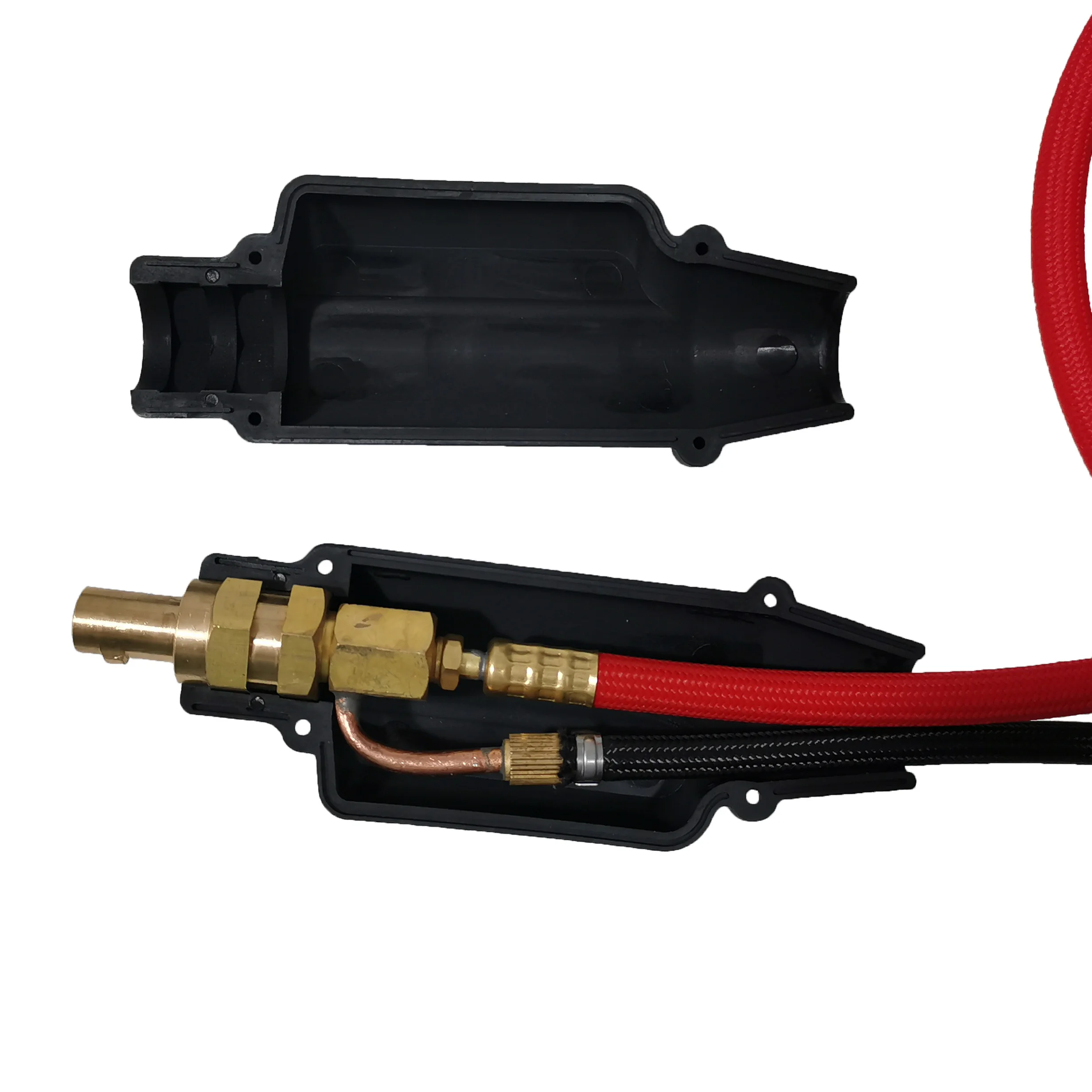 Imagem -05 - Mangueira Super Macia Vermelha Trançada Tocha de Soldagem Tig Refrigerada a ar Conector Completo Wp9f Wp9 Wp9v Wp9fv 4m Conector 35 a 70