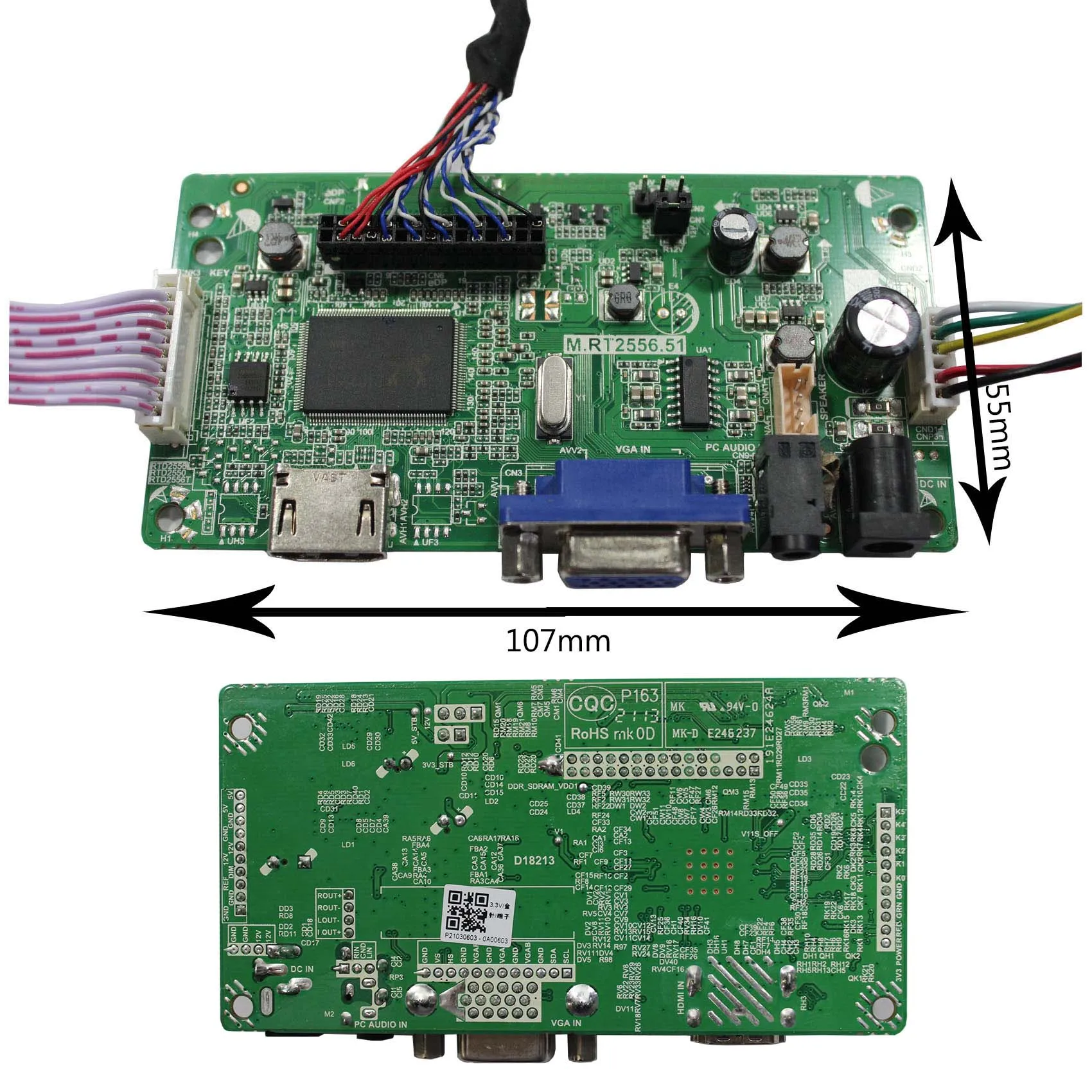 Carte contrôleur pour écran LCD HD MI VGA, Compatible avec 21.5 pouces, 30 broches, 1920x1080, LM215WF3-SDA1