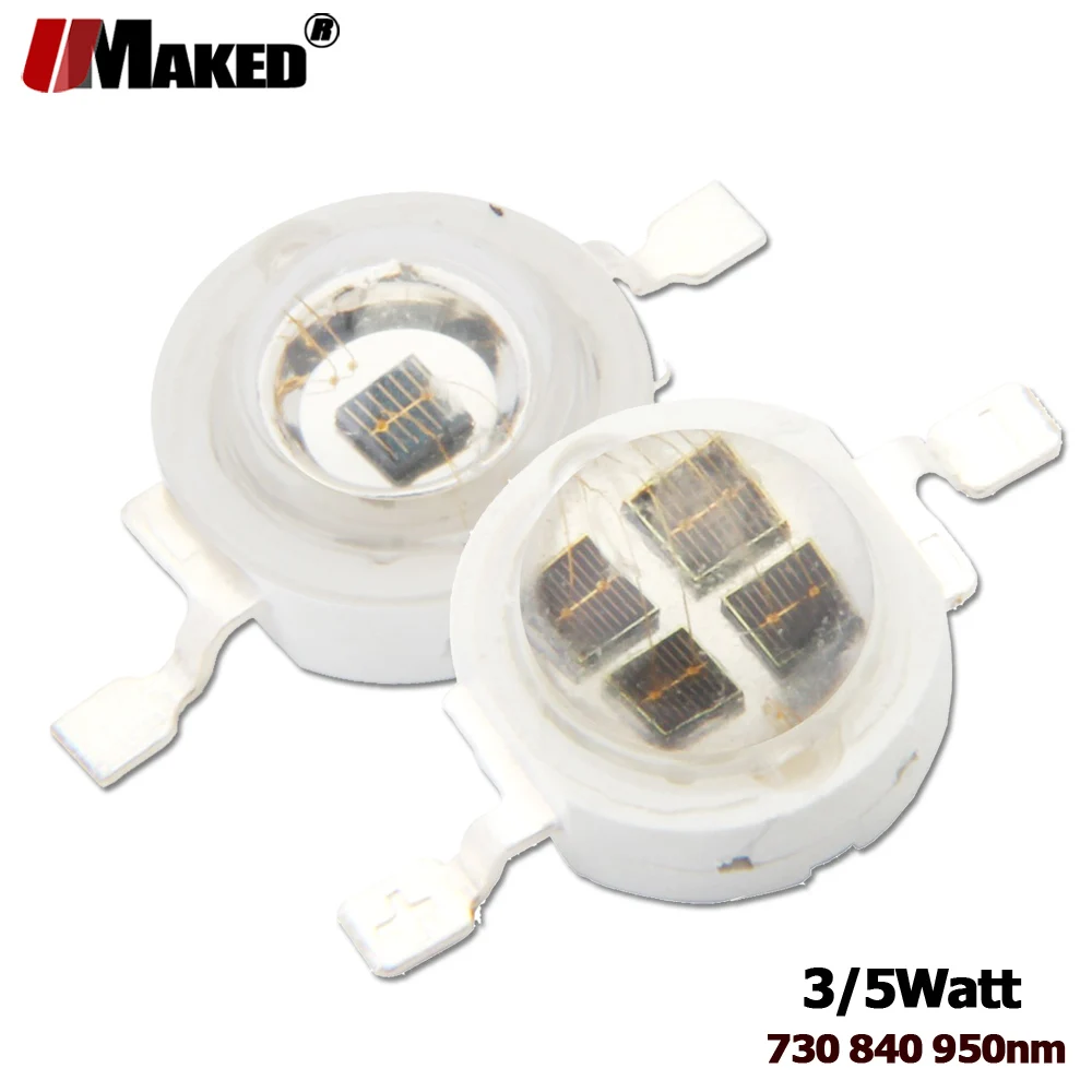 Układy scalone LED na podczerwień IR 730Nm 850Nm 940Nm 3W 5W Dioda emitera COB zintegrowane koraliki świetlne LED Matrix do kamery nocnej CCTV