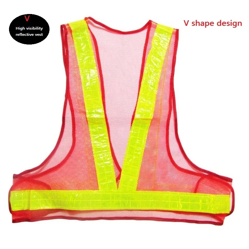 Reflective Vest High Visibility PVC Tapes Mesh Safety Road Traffic Warning Clothing