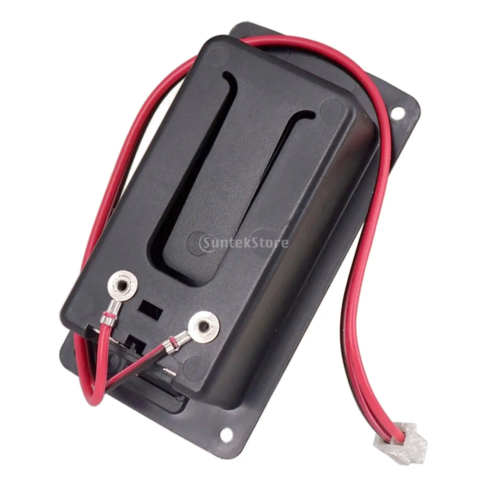 Flat Mount 9V Battery Case Box Holder Black for Electric Guitar Bass Storage Cover Battery Pack Battery Holder Case battery