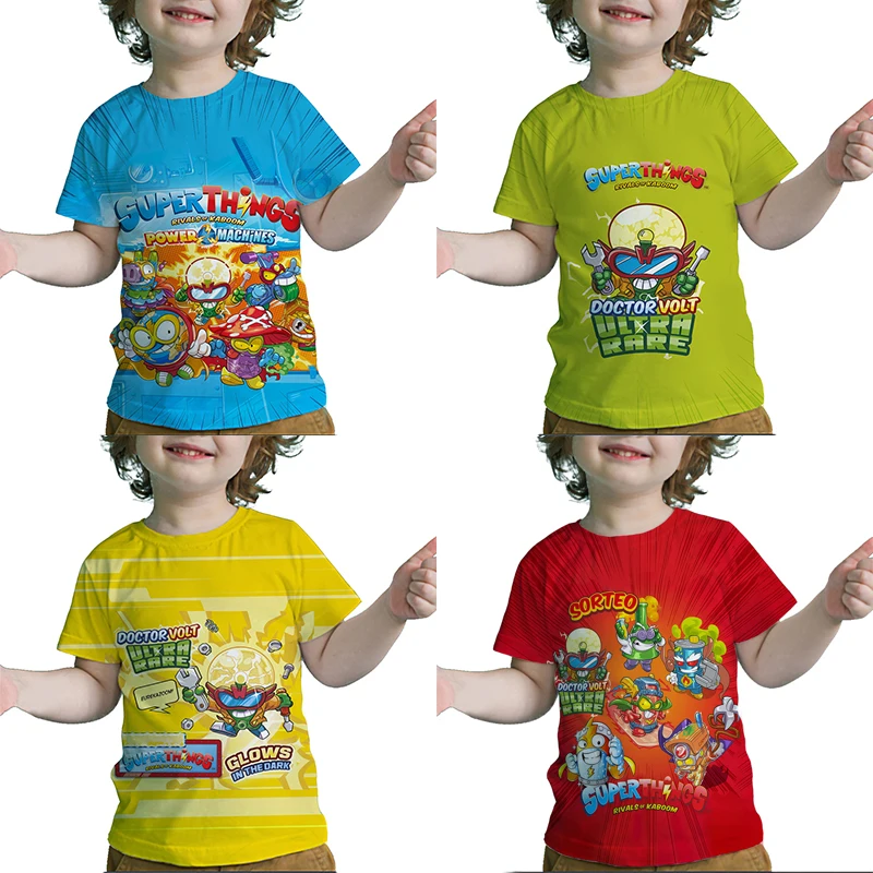 Summer Kids Super Zings Series 7 3D Print T-shirt Boys Girls Anime Tshirt Toddler Cartoon Tee Tops Children Superzings T Shirts