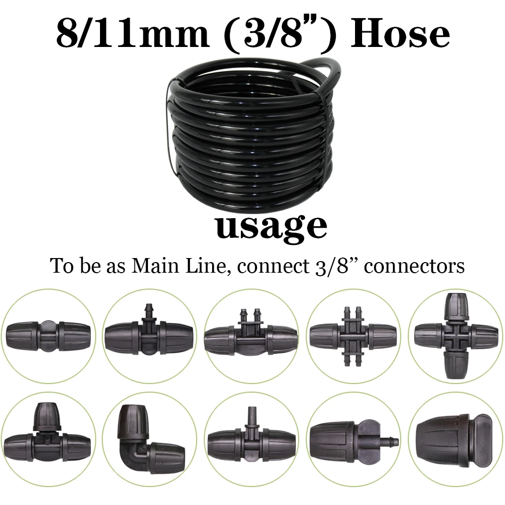 3/5mm 4/7mm 8/11mm nowy pcv wąż ogrodowy nawadnianie podlewanie 1/8 \'\'1/4\'\' 3/8 \'\'czarny biały niebieski przejrzysty wąż