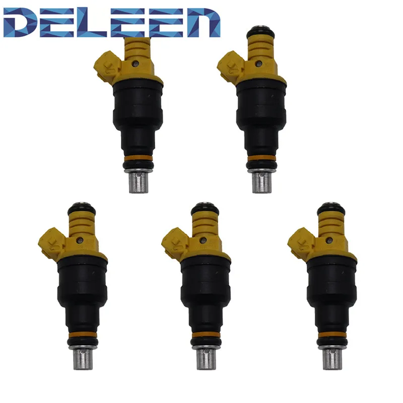 

Deleen Oem Fuel Injectors Set 5 0280150779 for 1993-1997 Volvo 850 2.4L I5 Car Accessories