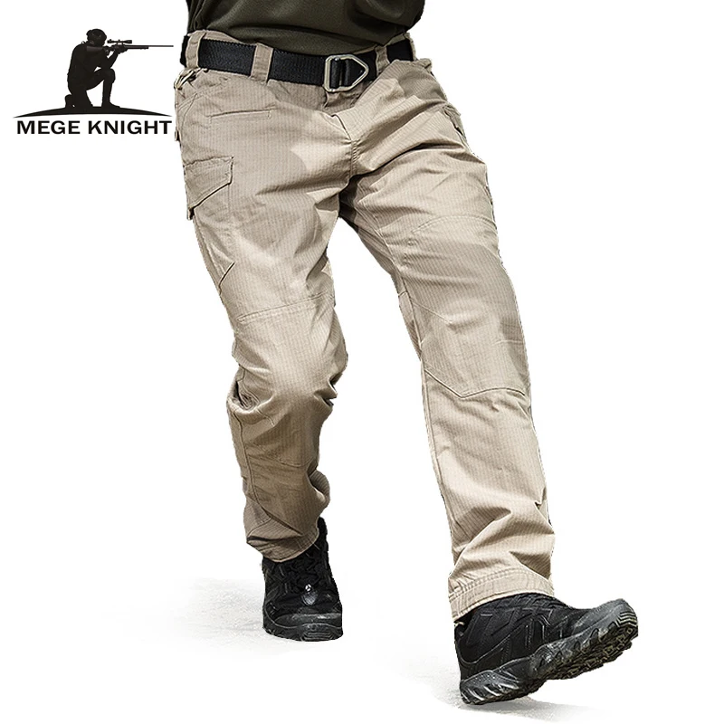 MEGE Tactical Pants Military Casual Cargo Pants Army Combat Trousers Cotton Ripstop Multi Pockets militar Mens Clothing