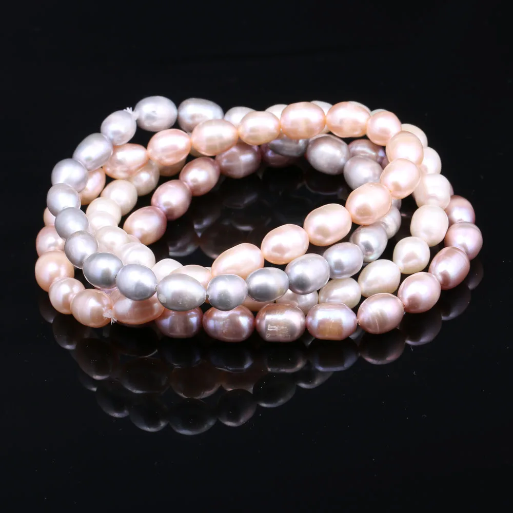 Natural Baroque Pearl Bracelets White/Gray Freshwater Pearl Jewelry Gifts For Women Fashion Bracelets 7-8mm