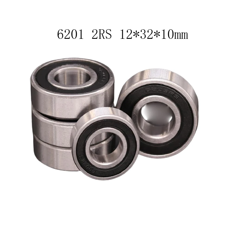 A812 Ball Bearing 6201 6201RS 6201-2RS Deep Groove Ball Bearing 12x32x10mm Ball Bearing For Bicycle Hubs 5 PCS