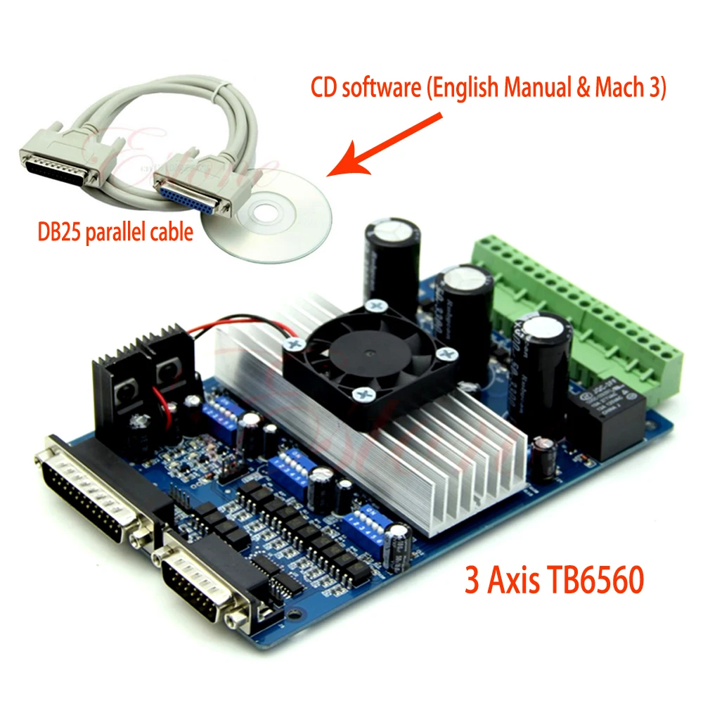 3 4 axis TB6560 Stepper Motor Driver CNC Controller Board 3.5A CNC DSP controlled mach3 controller for diy engraving machine