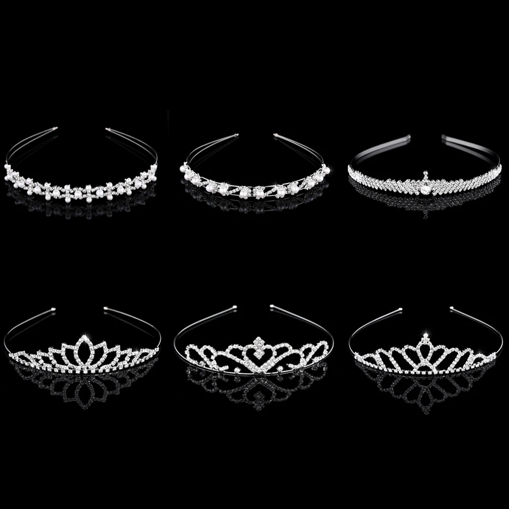 Bridal Princess Crowns Wedding Hair Accessories Crystal Rhinestone Tiaras and Crowns Bride Hair Accessories Hair Jewelry
