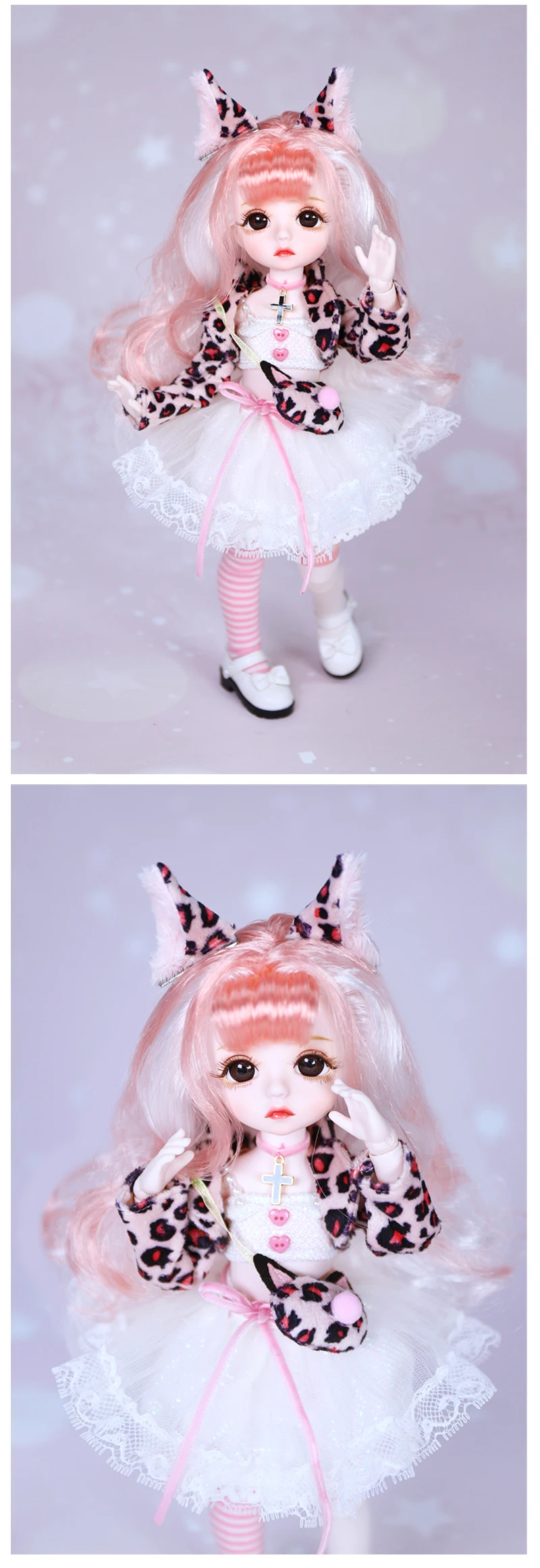 DBS DREAM FAIRY Puppe 1/6 BJD Name von Little Angel, mechanischer Gelenkkörper mit Make-up, inklusive Kopfhaut, Augen, Kleidung für Mädchen SD – Detail 7