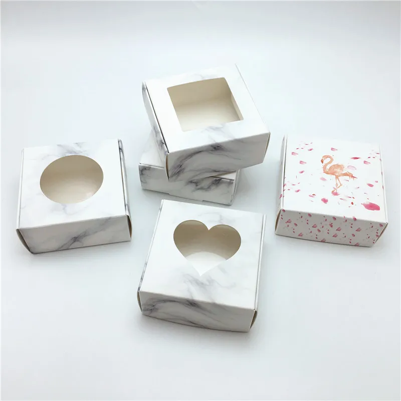 50Pcs Kraft Box DIY Handmade Soap Boxes Wedding Gift Box for Valentine Christmas Gift Boxes