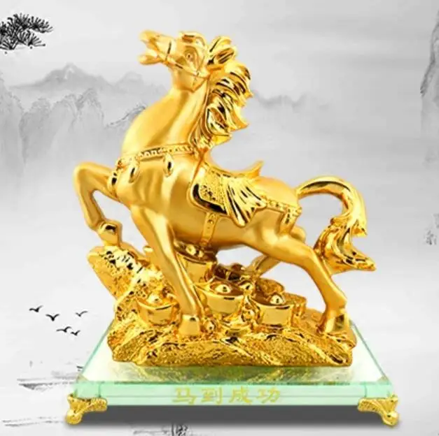 Copper Statue Home Lucky The horse decoration Crafts Ornament office feng shui lucky horse ornaments rich furnishings immediatel