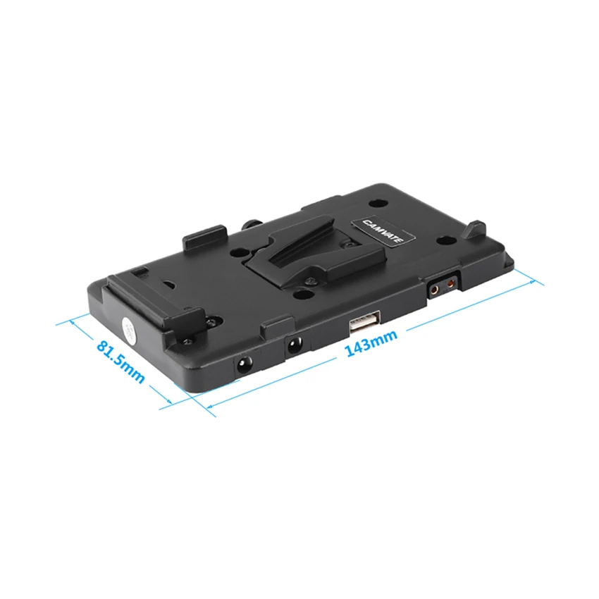 CAMVATE กล้อง V-Lock Quick Release แบตเตอรี่ติดตั้งแผ่น LP-E6แบตเตอรี่เลียนแบบอะแดปเตอร์สำหรับ DSLR กล้องแบตเตอรี่ติดตั้งใหม่